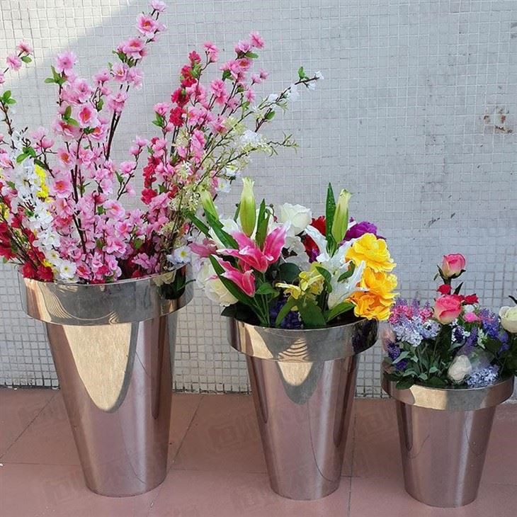 Galvanized Stainless Steel Flower Planter