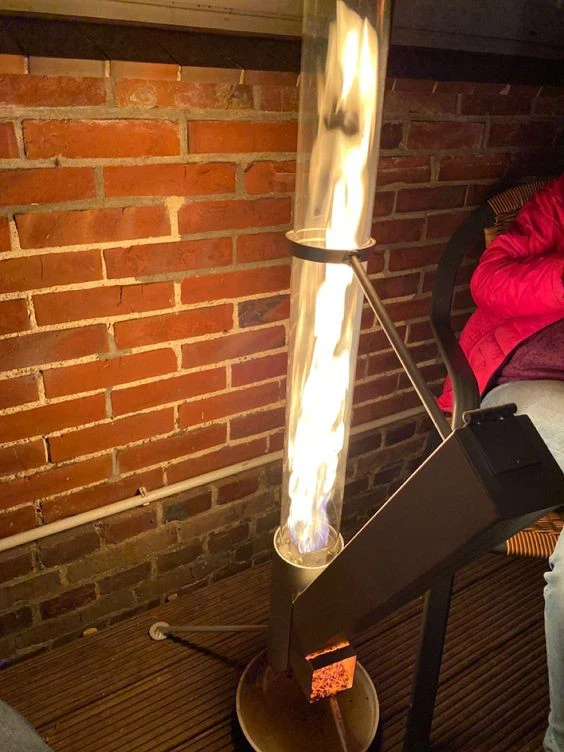 Freestanding Wood Burning Pellet Patio Heater