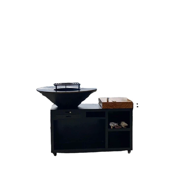 Corten Steel Outdoor Fire Pit Grill